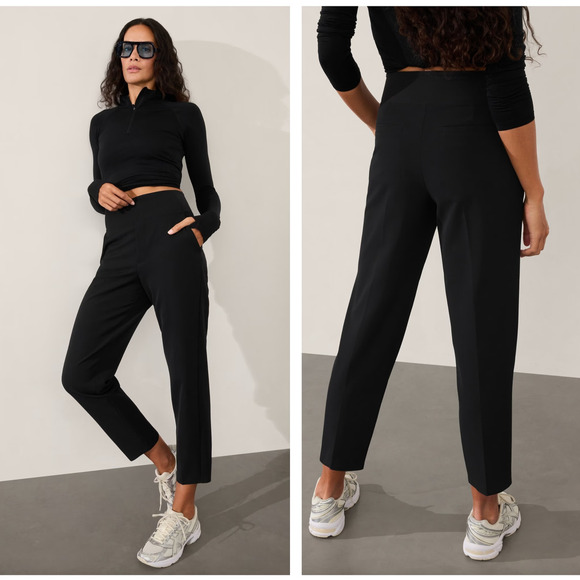 ATHLETA Endless High Rise Pant Black Sz 12 $109 {3X25} - Picture 1 of 6